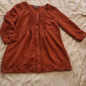 Rust Orange Maternity/Nursing Top